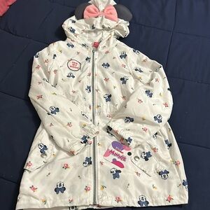 Size 8 Minnie Disney Jr. Raincoat/Windbreaker. New